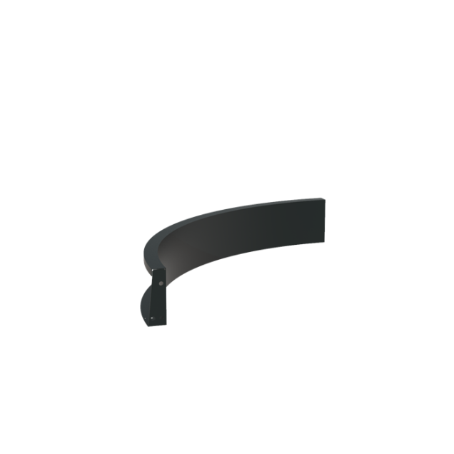 Keerwand binnenbocht - Aluminium