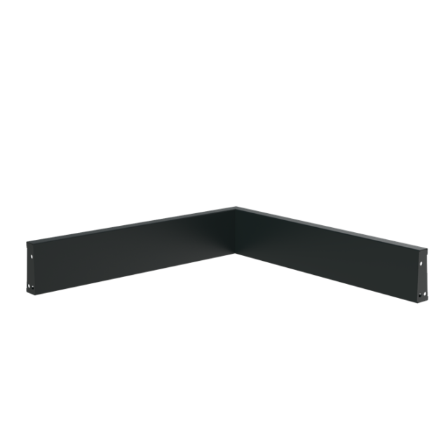 Keerwand binnenhoek - Aluminium