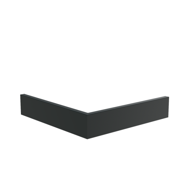 Keerwand buitenhoek - Aluminium