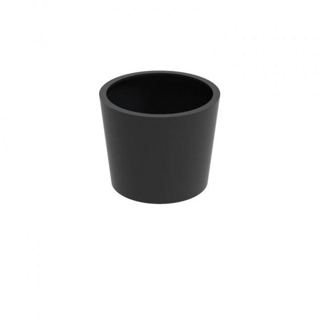 Konische bloembak (ØxH) Ø120x100 cm. (3 mm. Aluminium) ~