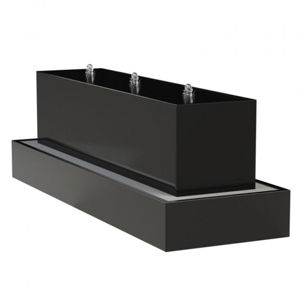 Aluminium waterblok 300x70x70 cm. (4 mm.) ~