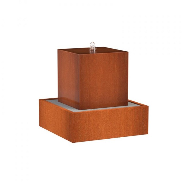 CorTen waterblok 70x70x70 cm. (3 mm.) ~