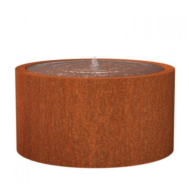 Ronde CorTen watertafels