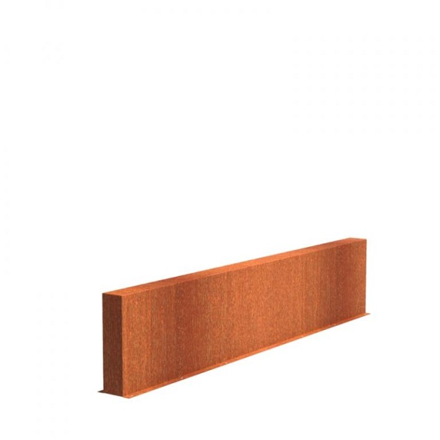 CorTen wand (BxDxH) 300x15x60 cm. (2 mm.) ~