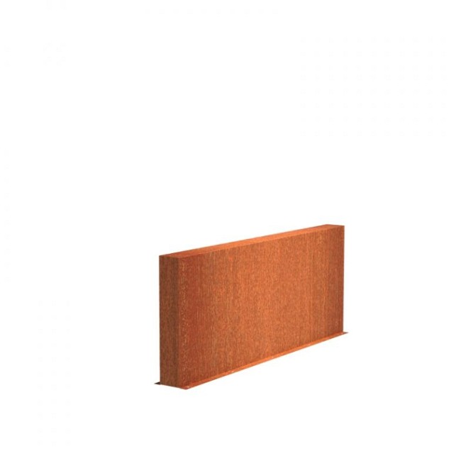 CorTen wand (BxDxH) 200x15x80 cm. (2 mm.) ~