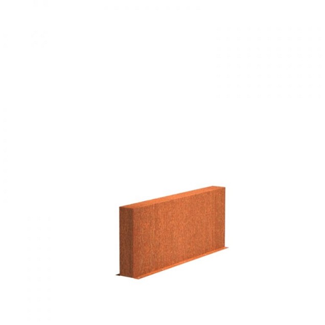 CorTen wand (BxDxH) 150x15x60 cm. (2 mm.) ~