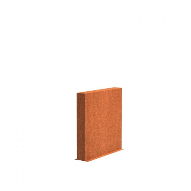 CorTen wand (BxDxH) 100x15x100 cm. (2 mm.) ~