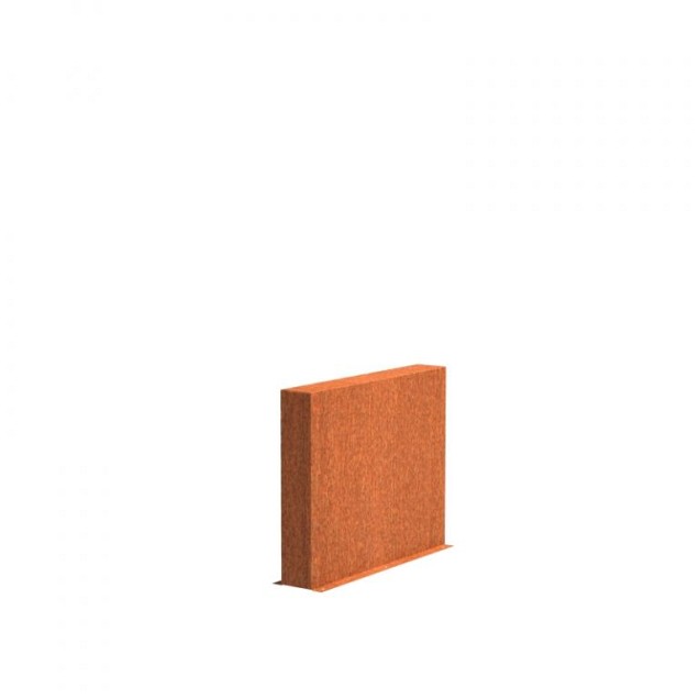 CorTen wand (BxDxH) 100x15x80 cm. (2 mm.) ~