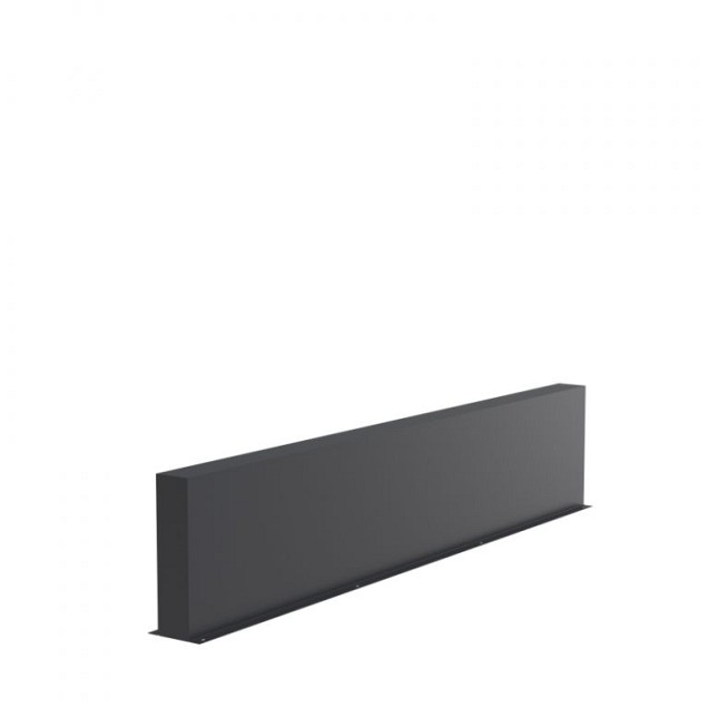 Aluminium wand (BxDxH) 300x15x60 cm. (3 mm.) ~