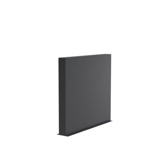 Aluminium wand (BxDxH) 150x15x135 cm. (3 mm.) ~