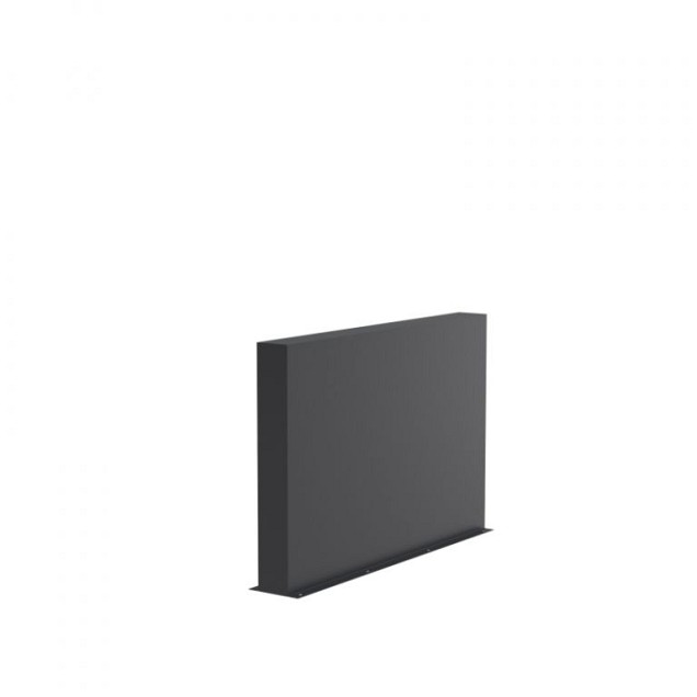 Aluminium wand (BxDxH) 150x15x100 cm. (3 mm.) ~