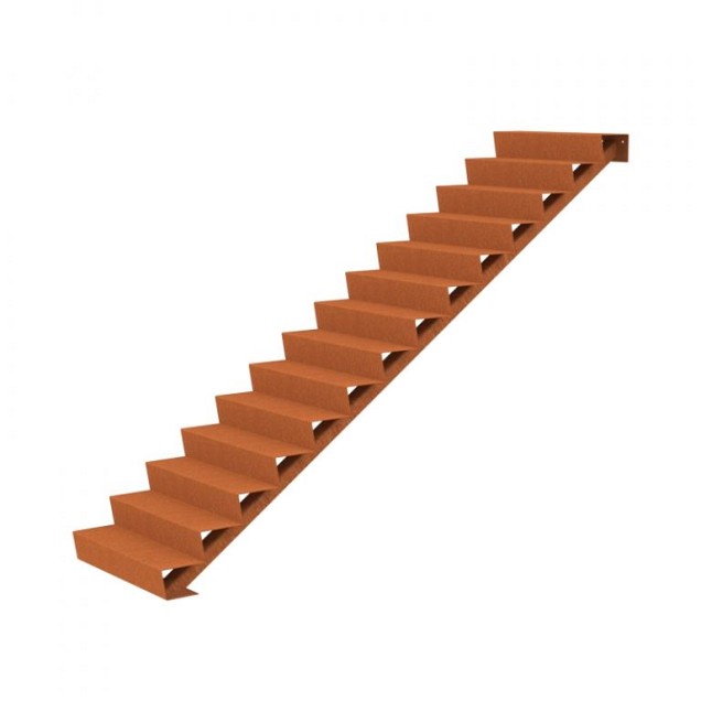 CorTen trap (BxDxH) 100x240x238 cm. (3 mm.) ~