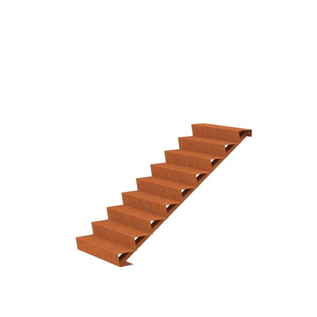 CorTen trap (BxDxH) 100x216x153 cm. (3 mm.) ~