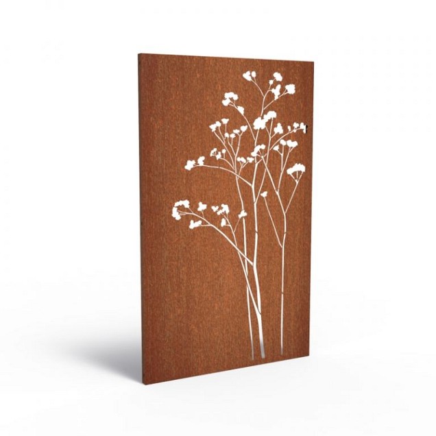 CorTen paneel natuur 7 (BxDxH) 110x5x180 cm. (2 mm.) ~