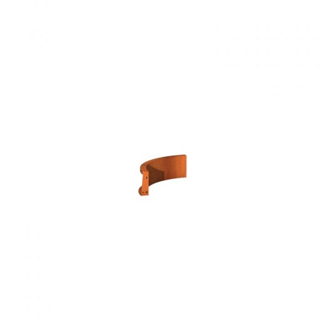 CorTen keerwand 20 cm. binnenbocht 50 cm. (2 mm.) ~