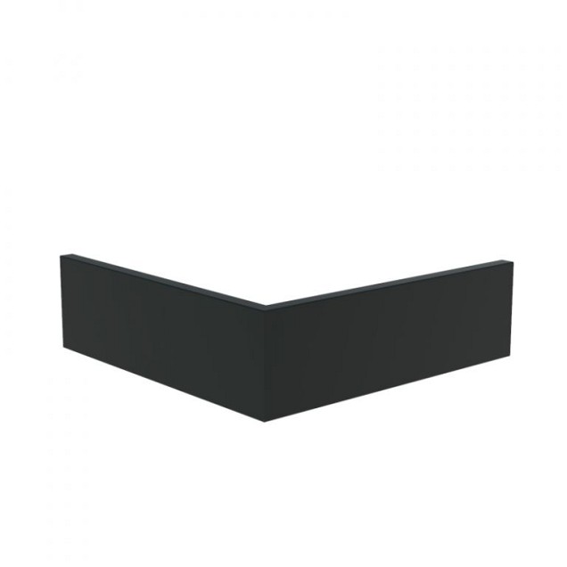 Aluminium keerwand 30 cm. buitenhoek 100 cm. (3 mm.) ~