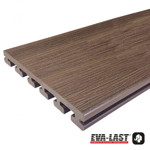 Eva-Last Ipé FSC I-Series decking clip 25x210x4000mm houtnerf bc ~
