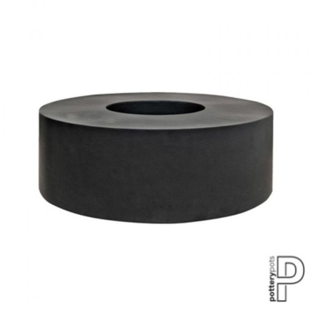Pottery Pots plantenbak Jumbo Seating Round Black (øxh) 140x48 cm. ~