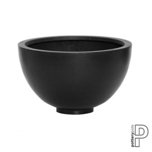 Pottery Pots plantenbak Peter M Black hoogte: 18 diameter: 30~