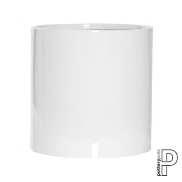 Pottery Pots plantenbak Puk L Glossy White hoogte: 25 diameter: 25~