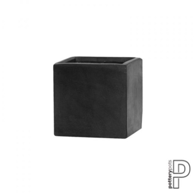 Pottery Pots plantenbak Fleur S Black (lxbxh) 15x15x15 cm. ~