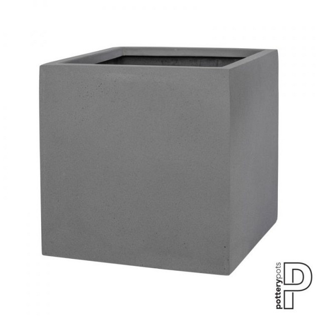 Pottery Pots plantenbak Fleur L, Grey 25x25x25 cm ~