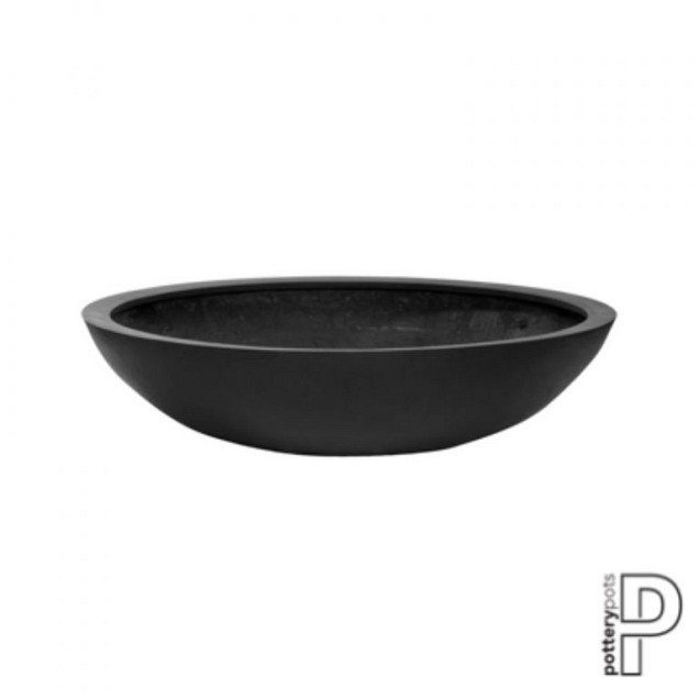 Pottery Pots plantenbak Jumbo Bowl L Black hoogte: 27 diameter: 110~