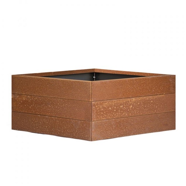 Modulaire bloembak Cortenstaal (lxbxh) 240x60x42 cm. ~