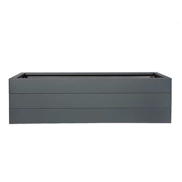 Modulaire bloembak antraciet RAL7016 (lxbxh) 300x90x42 cm. ~