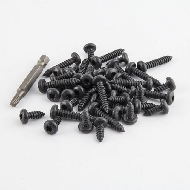 Ideal schroevenset RAL7016 universeel 30 stuk 4,8x16 + 16 stuks 4,8x25 + 1 T25 bit  (uitlopend 2024)