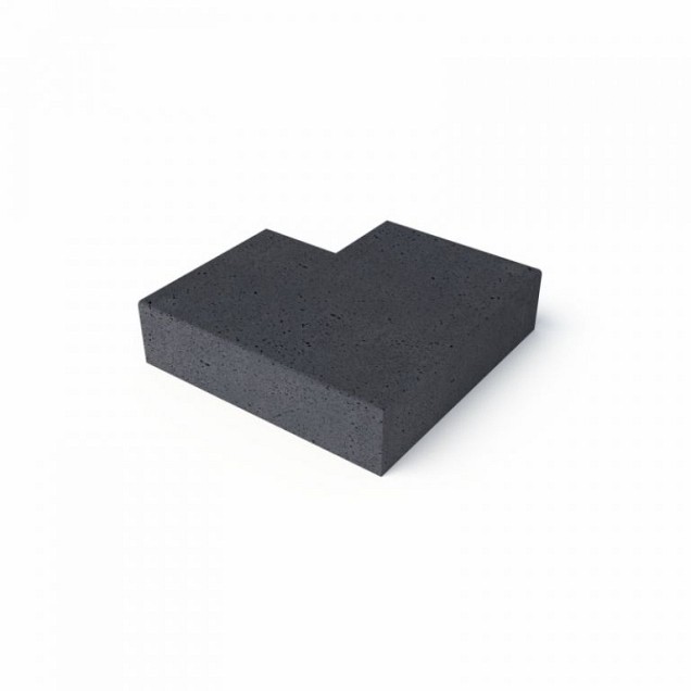 Schellevis Oudhollandse traptrede buiten hoekstuk antraciet (37x15 cm.) ~