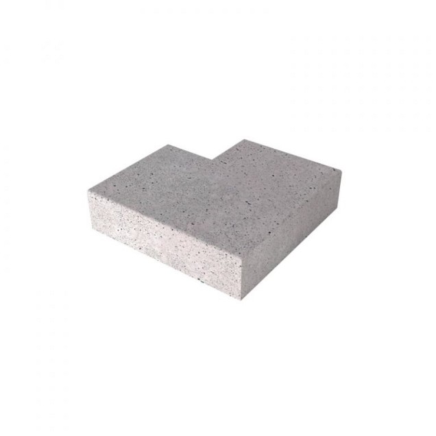 Schellevis Oudhollandse traptrede buiten hoekstuk grijs (37x15 cm.) ~