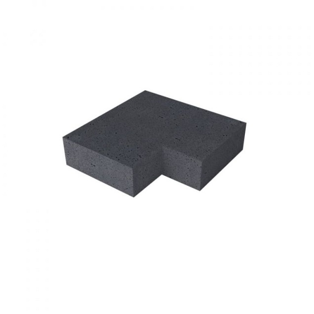 Schellevis Oudhollandse traptrede binnen hoekstuk antraciet (37x15 cm.) ~