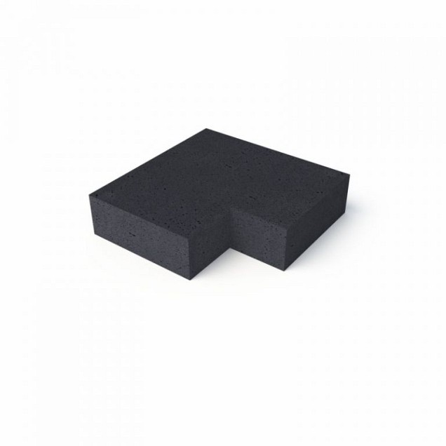 Schellevis Oudhollandse traptrede binnen hoekstuk carbon (37x15 cm.) ~