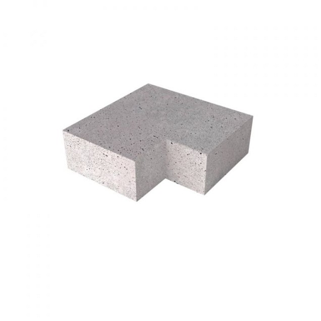 Schellevis Oudhollandse traptrede binnen hoekstuk grijs (40x20 cm.) ~