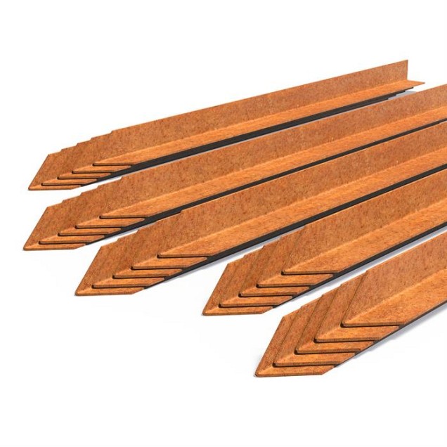 Piketpalen CorTen 60x3x3 cm. Bundel á 20 st. ~