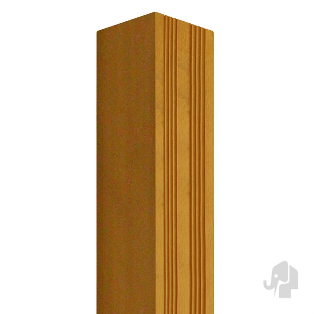 Almendrillo FSC paal geschaafd gepunt 70x70x2750mm semi-ribbel bc ~