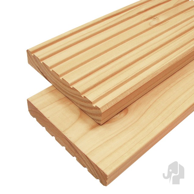 Douglas KD FSC decking 27x145x3000mm groef/glad bc ~