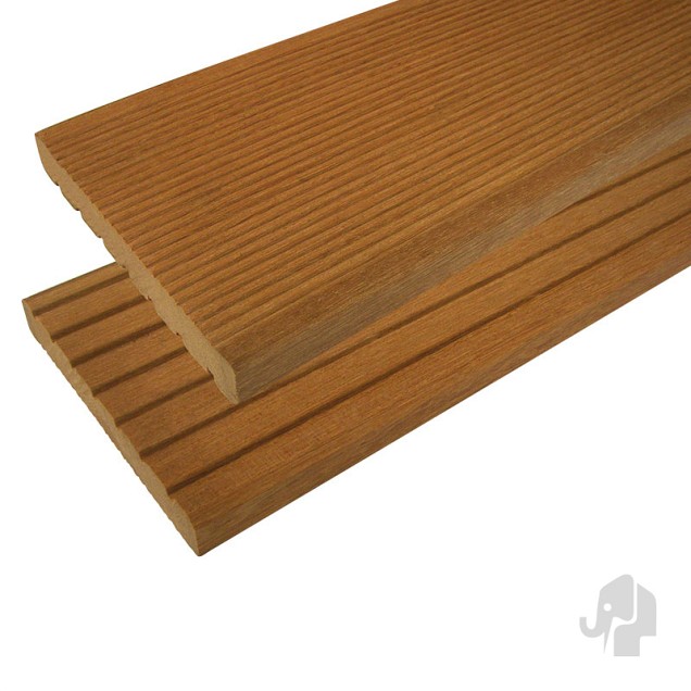 Bankirai decking 25x145x2150 mm groef/ribbel~