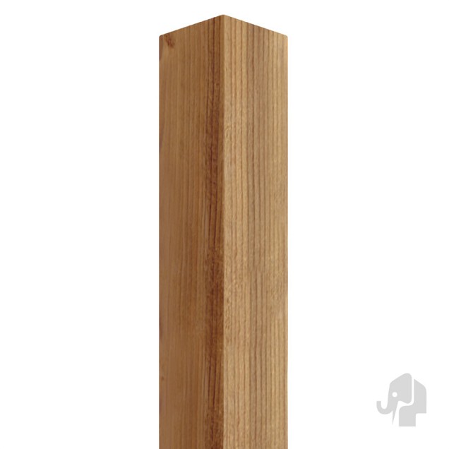 Vuren FSC paal geschaafd zonder punt 69x69x2700mm glad [geimpregneerd] bc ~