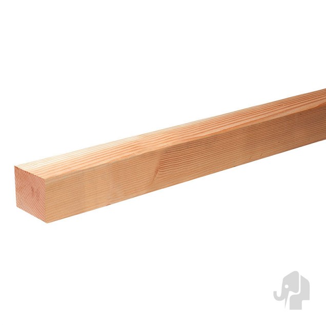 Douglas PEFC paal geschaafd zonder punt 90x90x3000mm glad bc ~