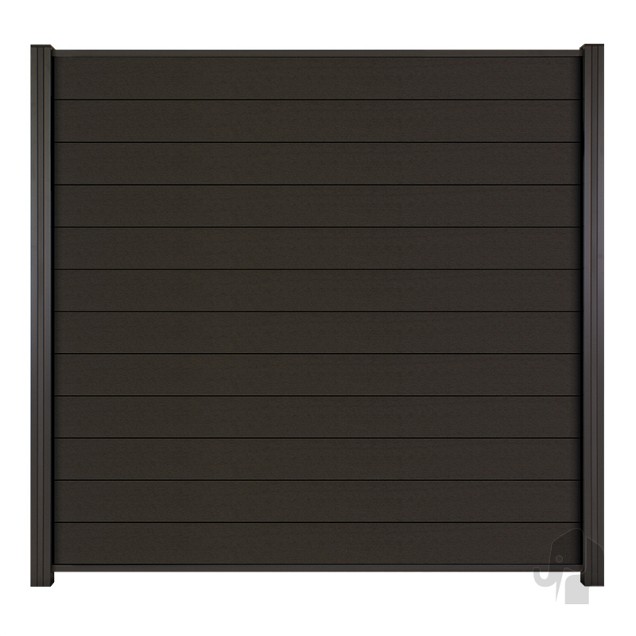 WPC Antraciet Composiet schuttingdelen 2x14x180cm (per 2 st. verpakt/geprijsd!) ~