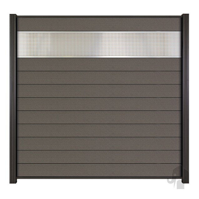 WPC Rock Grey Composiet schuttingdelen 2x14x180cm (per 2 st. verpakt/geprijsd!) ~