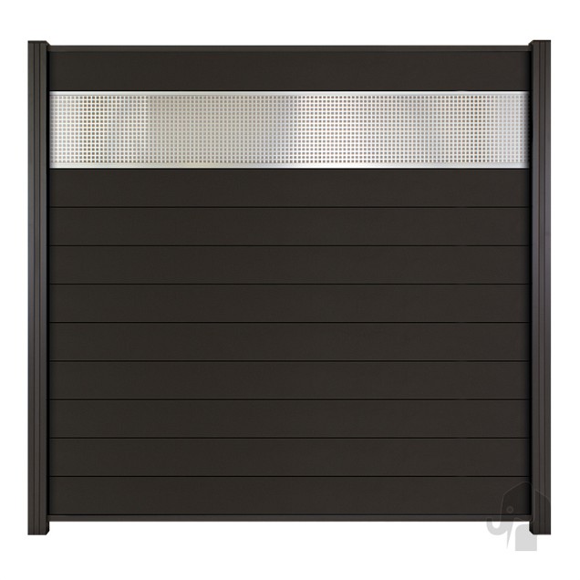 Aluminium lamel "Mix&Match" 20x141x1800mm [antraciet gepoedercoat] 2 stuks in krimpfolie bc ~