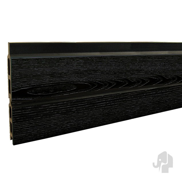 WPC-zwart FSC lamel "Modular-Rhombus Nero20x141x1800mm 6st/set in krimpfolie bc ~