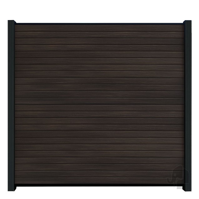 WPC-zwart FSC lamel "Modular-Rhombus Nero20x141x1800mm 6st/set in krimpfolie bc ~
