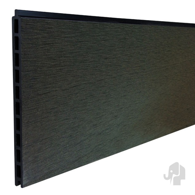 WPC-antraciet FSC lamel "Mix&Match" 20x423x1800mm 2st/set in krimpfolie bc ~