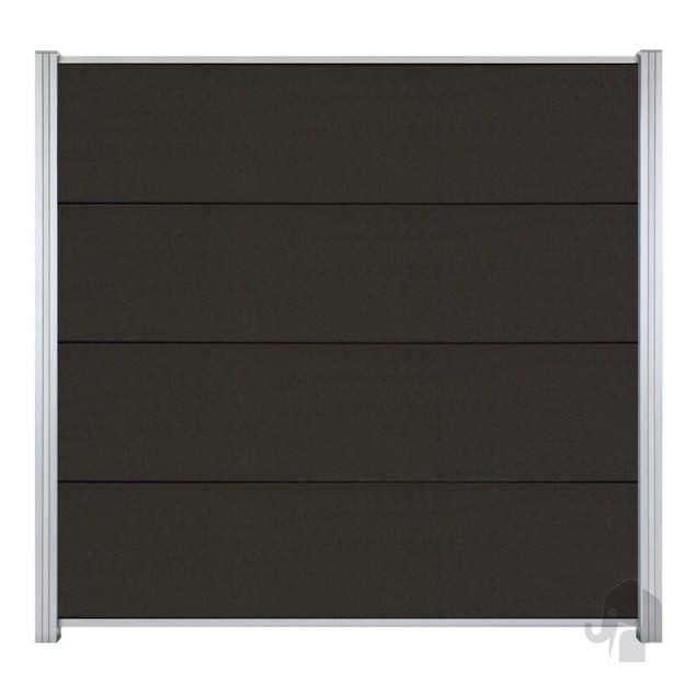 WPC-antraciet FSC lamel "Mix&Match" 20x423x1800mm 2st/set in krimpfolie bc ~