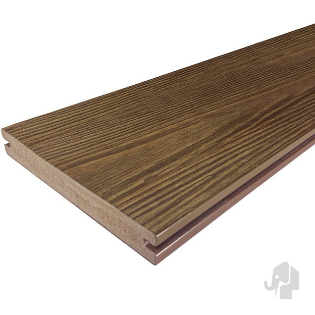 Eva-Last Driftwood Brown FSC Apex decking clip 24x190x3000mm houtnerf bc ~