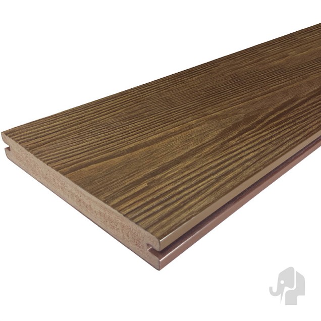 Eva-Last Driftwood Brown FSC Apex decking clip 24x190x4000mm houtnerf bc ~